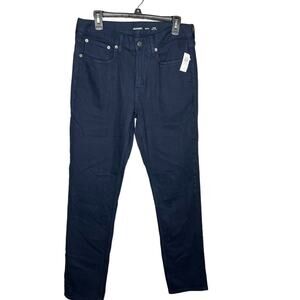 Old Navy Mens Sim Built in Flex Navy Blue Chino NWT Straight Leg Pants 32x34